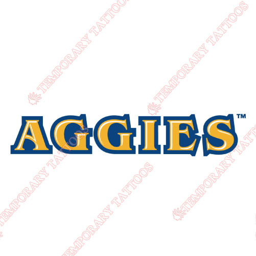 North Carolina A T Aggies Customize Temporary Tattoos Stickers NO.5476